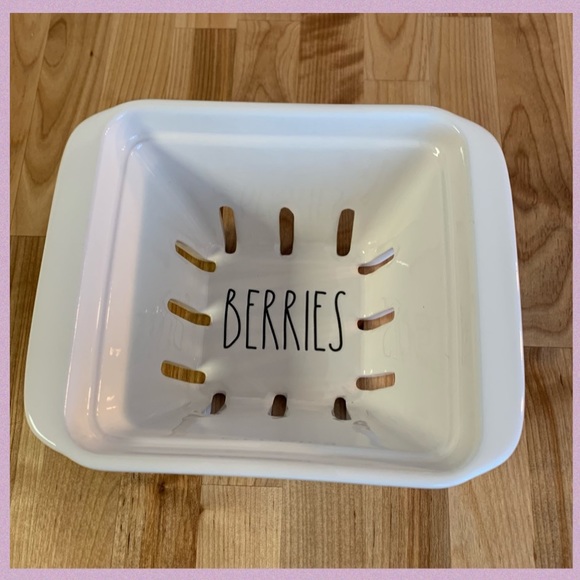 Rae Dunn Other - RAE DUNN BY MAGENTA “BERRIES” CERAMIC BASKET